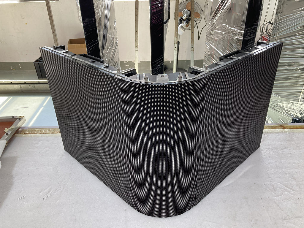 250x500mm 45° Arc Corner Rental LED Cabinet | P2.604 / P2.97 / P3.91