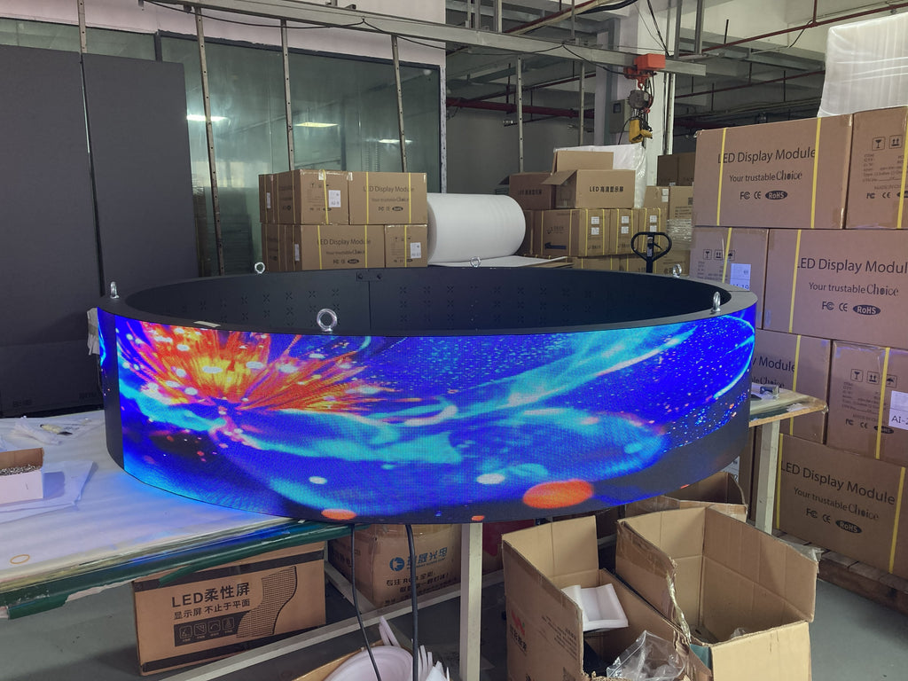 Custom Cylindrical Ceiling LED Display | P2.0 / P2.5 / P3.0 | 360° Hanging LED Drum Screen
