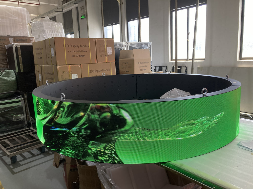 Custom Cylindrical Ceiling LED Display | P2.0 / P2.5 / P3.0 | 360° Hanging LED Drum Screen