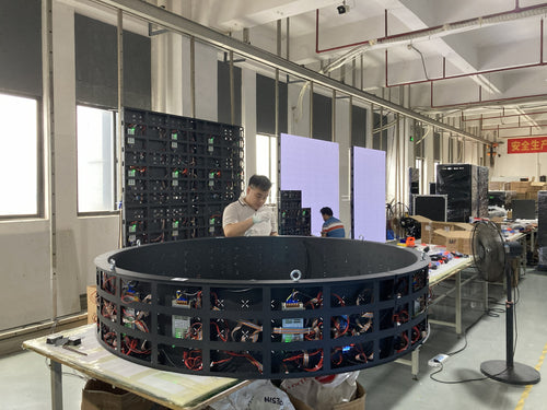 Custom Cylindrical Ceiling LED Display | P2.0 / P2.5 / P3.0 | 360° Hanging LED Drum Screen