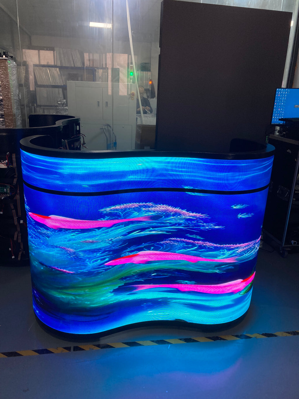 Dotcom LED Reception Display P1.53 – Dynamic Content, Customizable