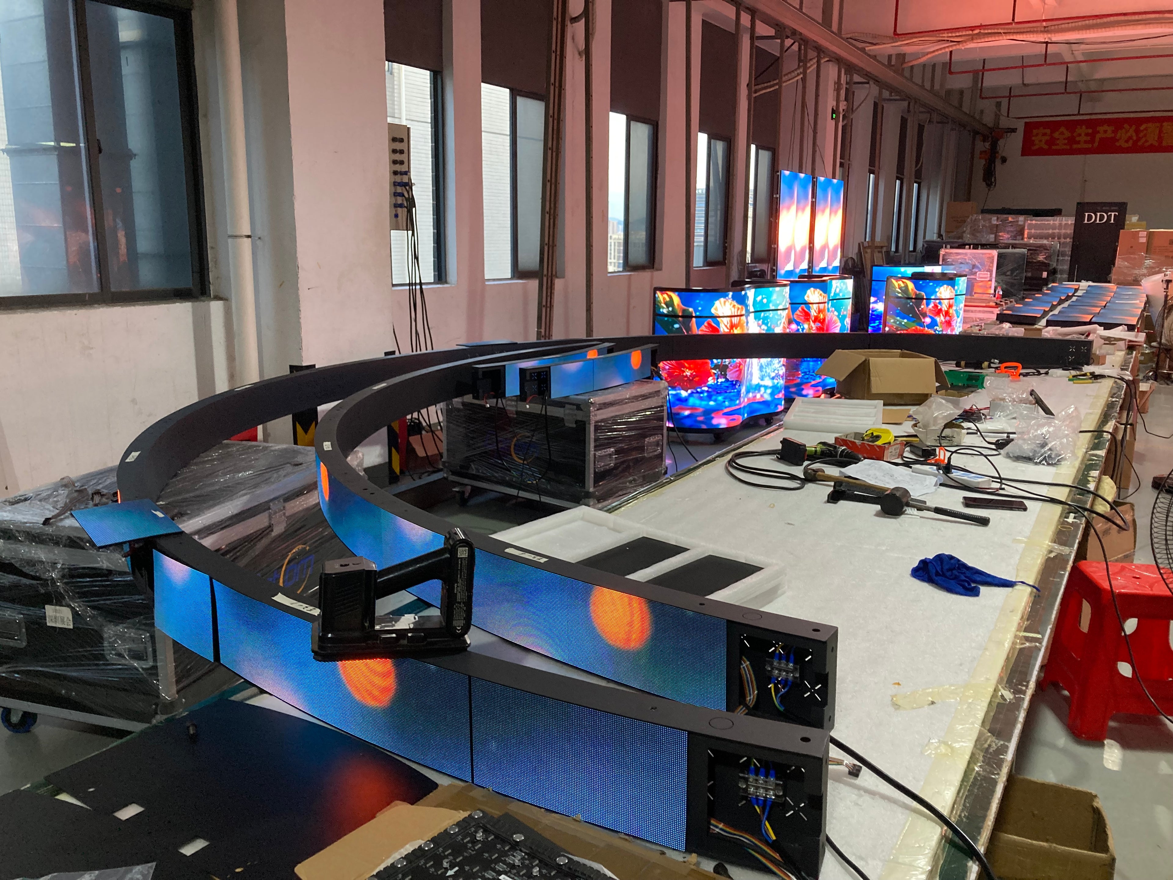 Custom Indoor Fixed LED Display | Iron Cabinet | Wall-Mounted | P1.25 to P3.076 | Built to Order