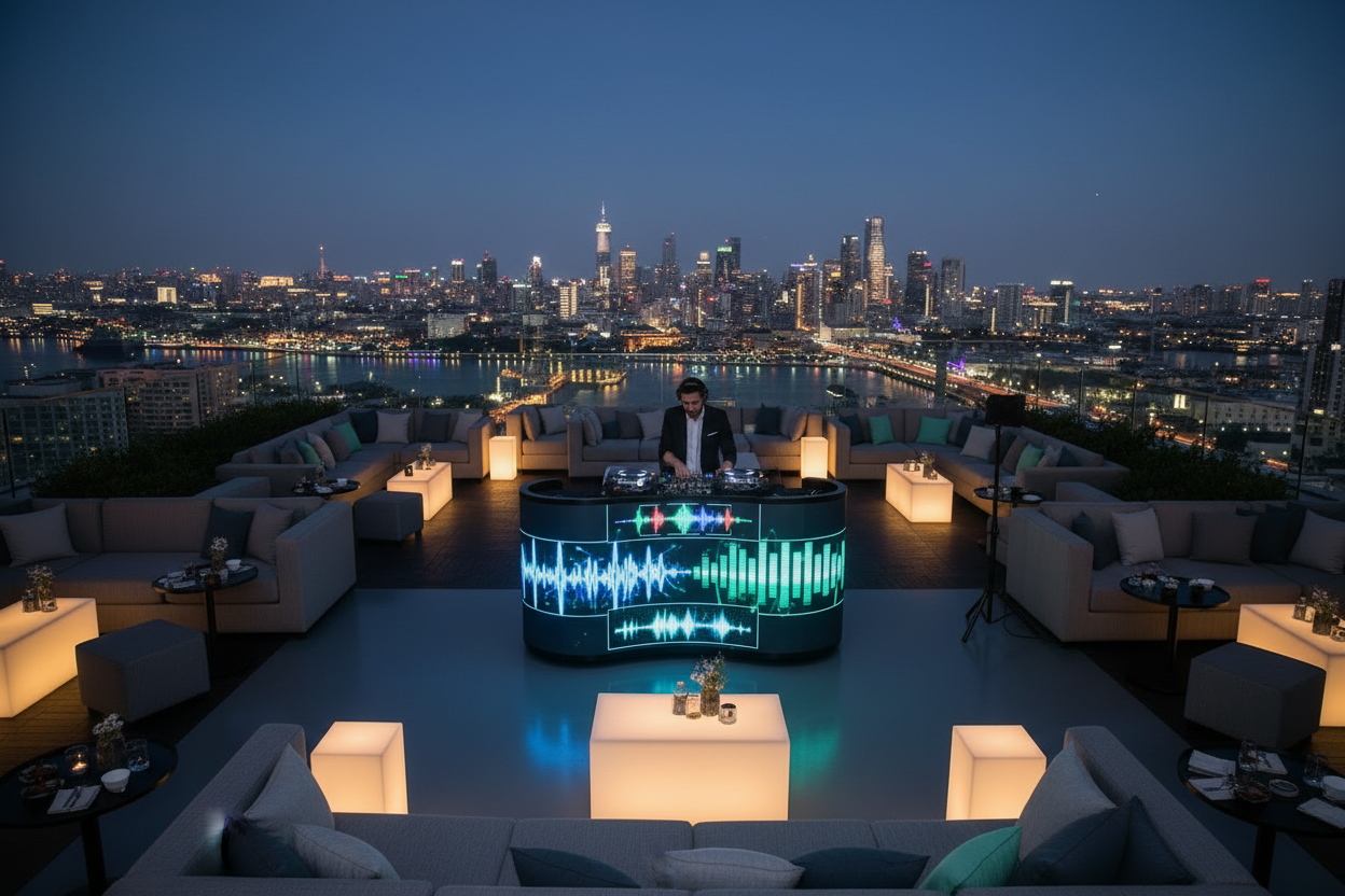Reception Display - Rooftop DJ Maximum Wide